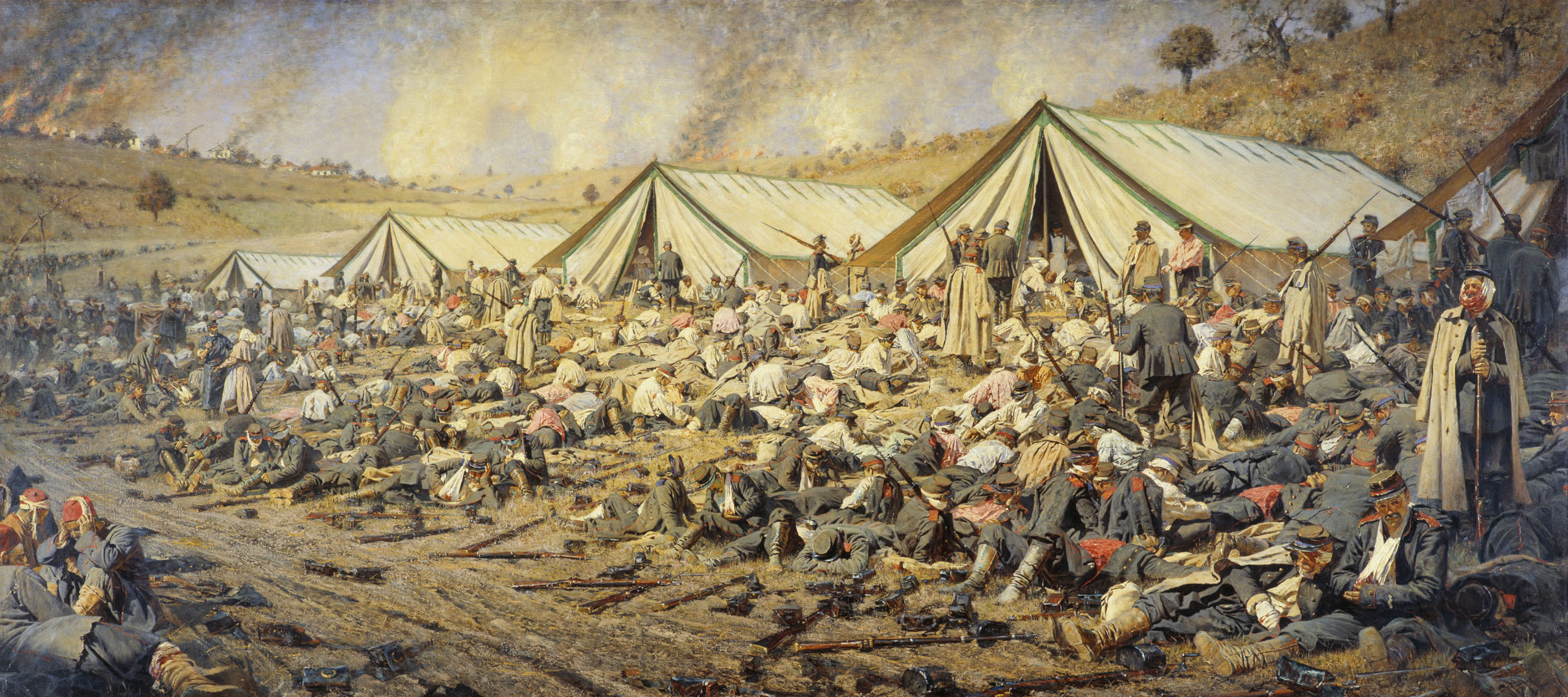 Después del ataque, Plevna, por Vasili Vereshchagin