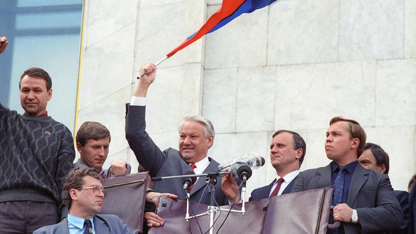 Boris Yeltsin, 22 de agosto de 1991