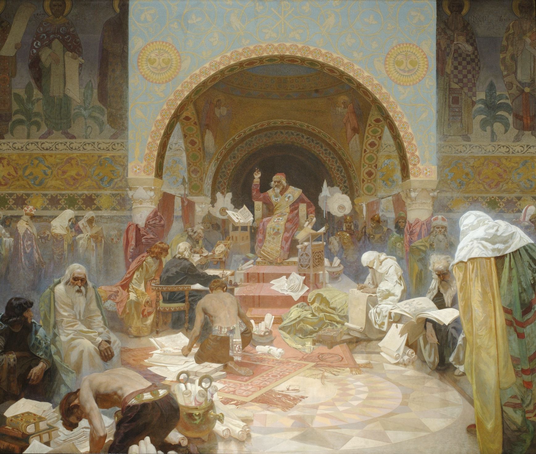 El zar Simeón I, por Alfons Mucha