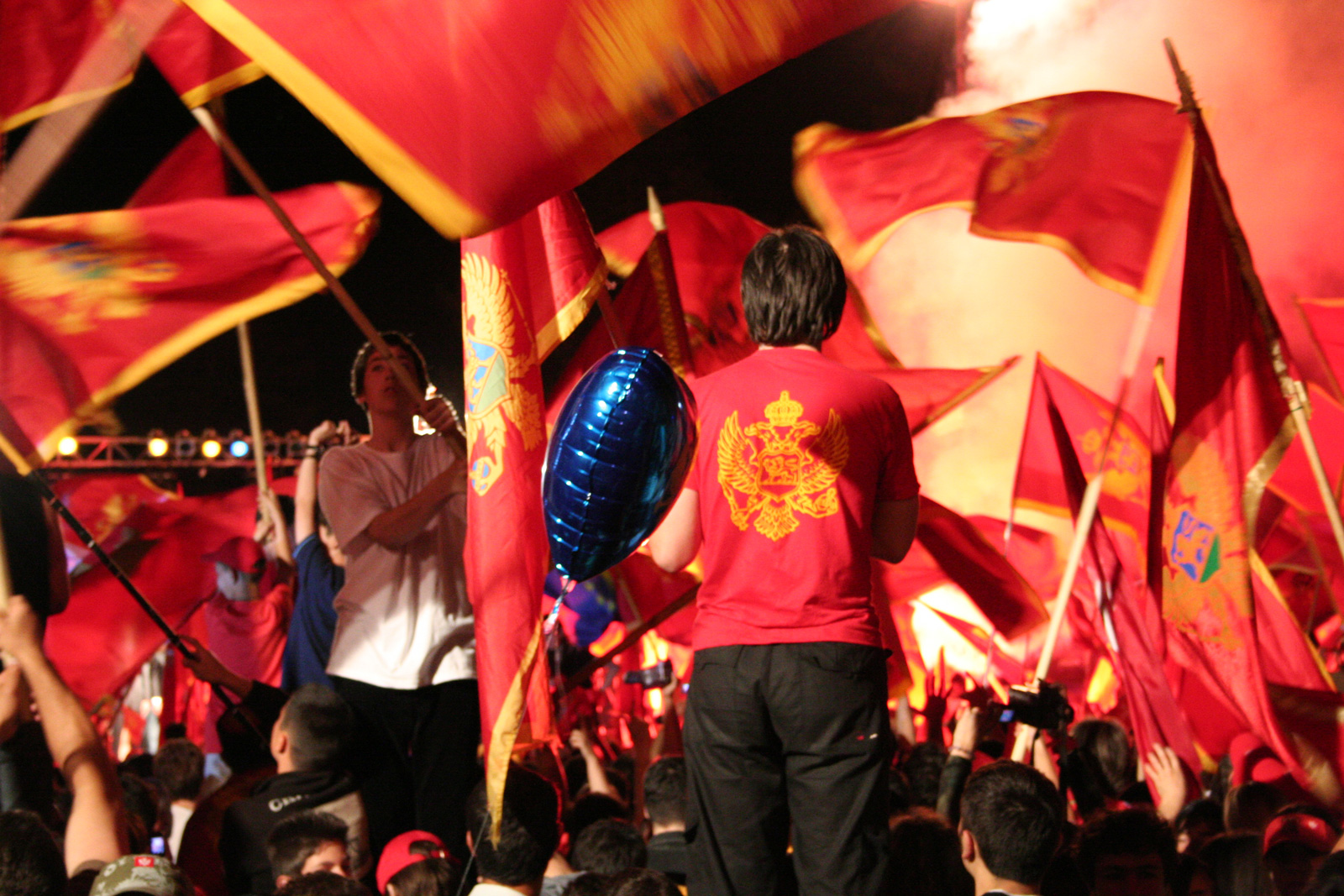 Celebración de la independencia de Montenegro en Cetinje, 2006