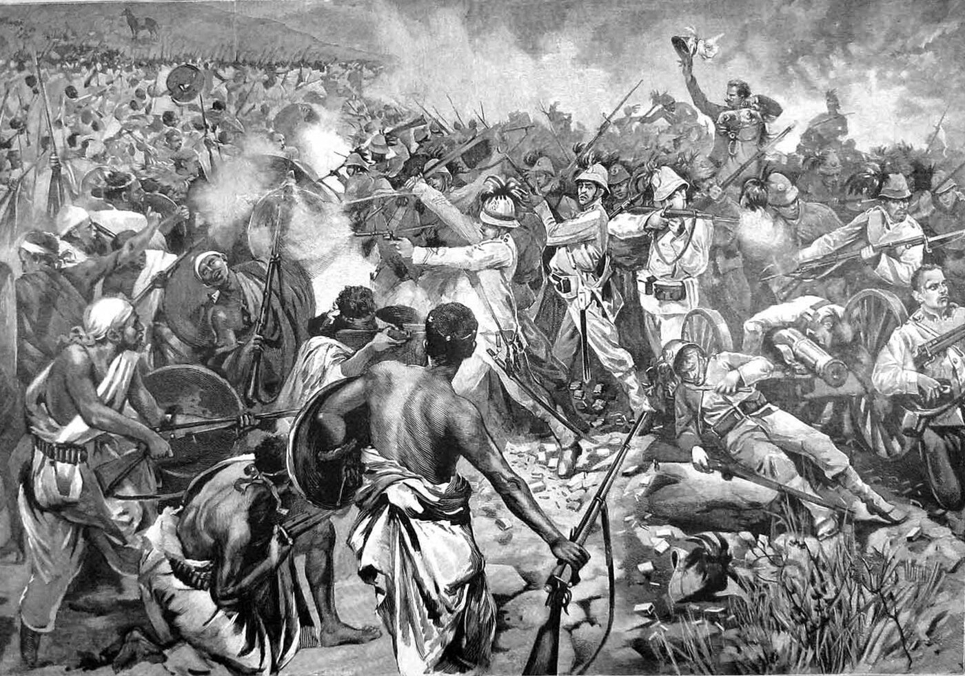 Ilustración de la batalla de Adua