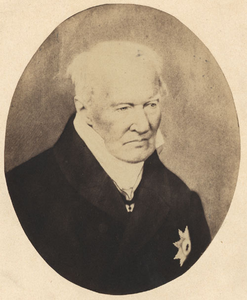 Alexander von Humboldt, hacia 1857