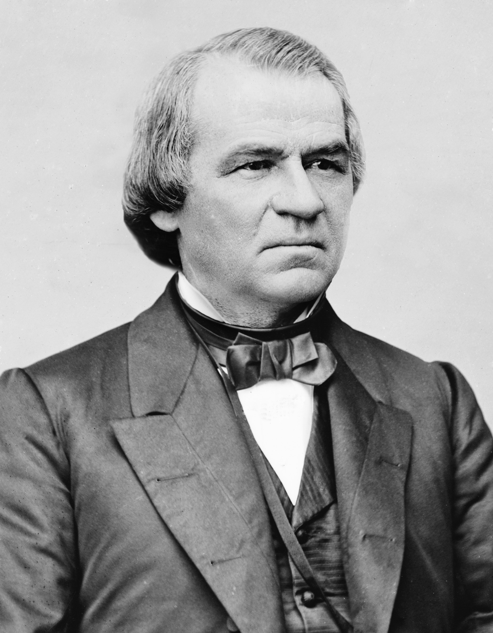 Andrew Johnson photo portrait head and shoulders, c1870-1880