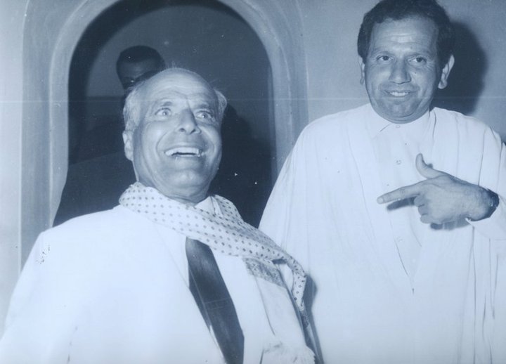 Bourguiba con Mokhtar Latiri