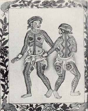 Ilustración de habitantes de Cebú, Boxer Codex