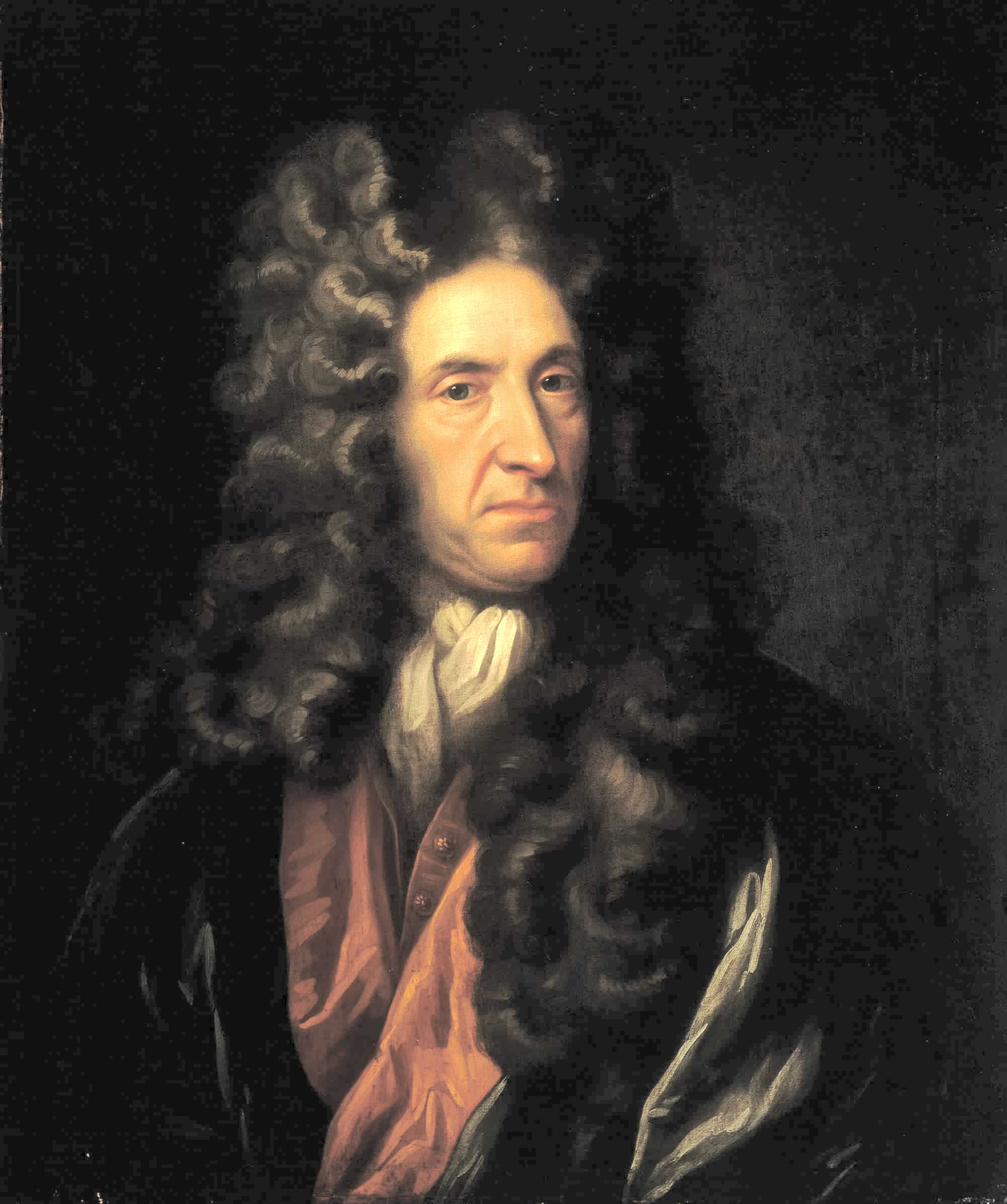 Retrato de Daniel Defoe, estilo Kneller