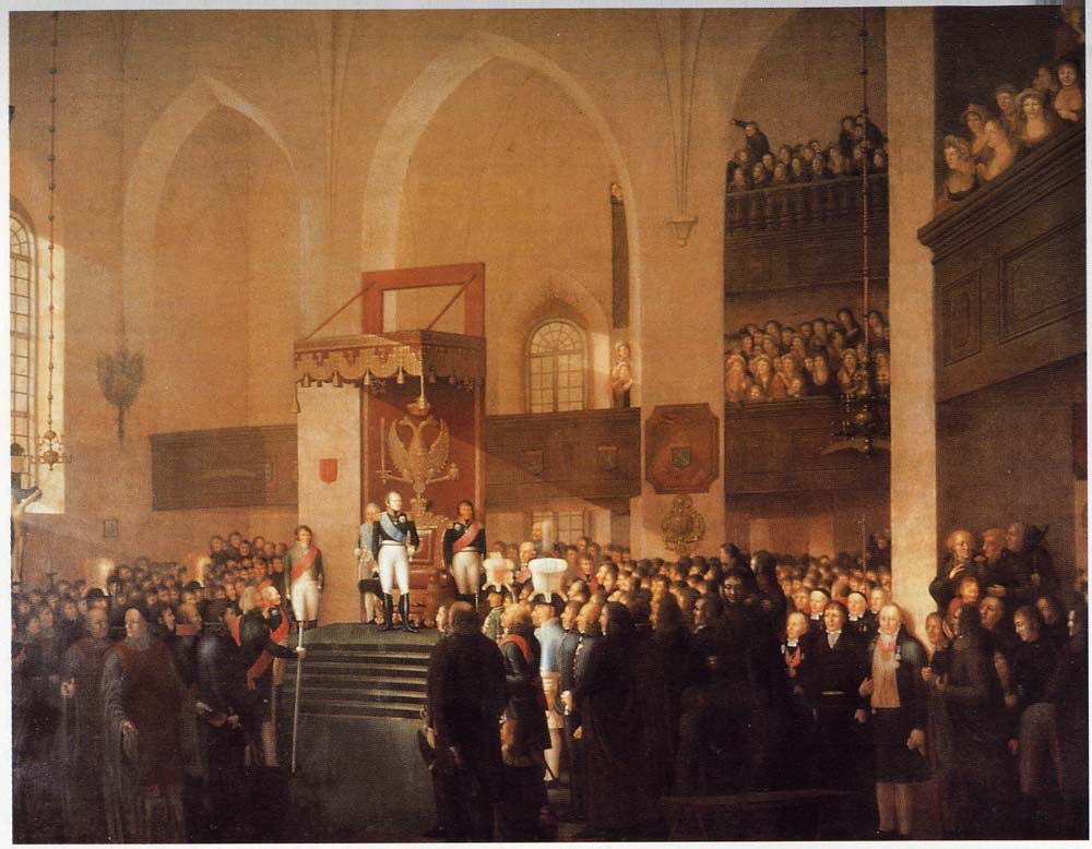 Alejandro I abre la Dieta de Porvoo (1809)