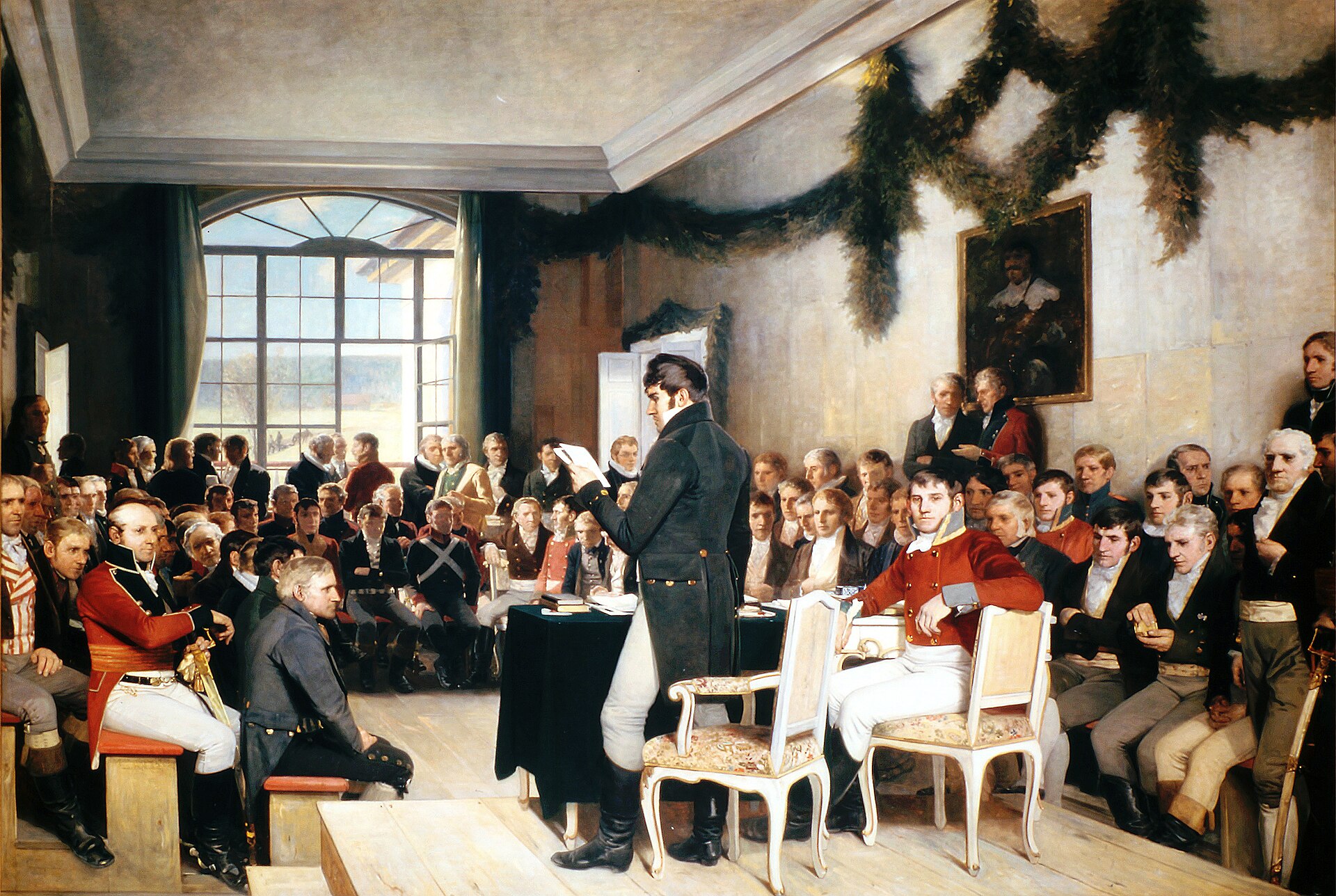 La asamblea constituyente en Eidsvoll, 1814
