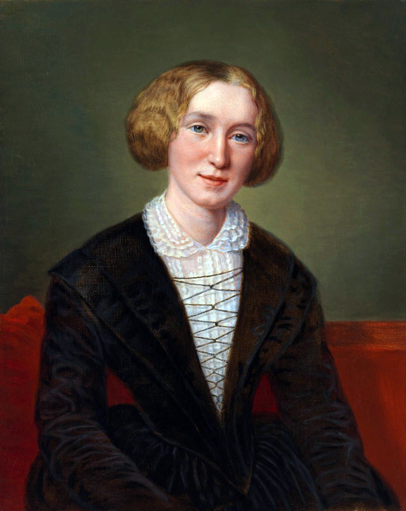 Retrato de George Eliot, por François D'Albert Durade
