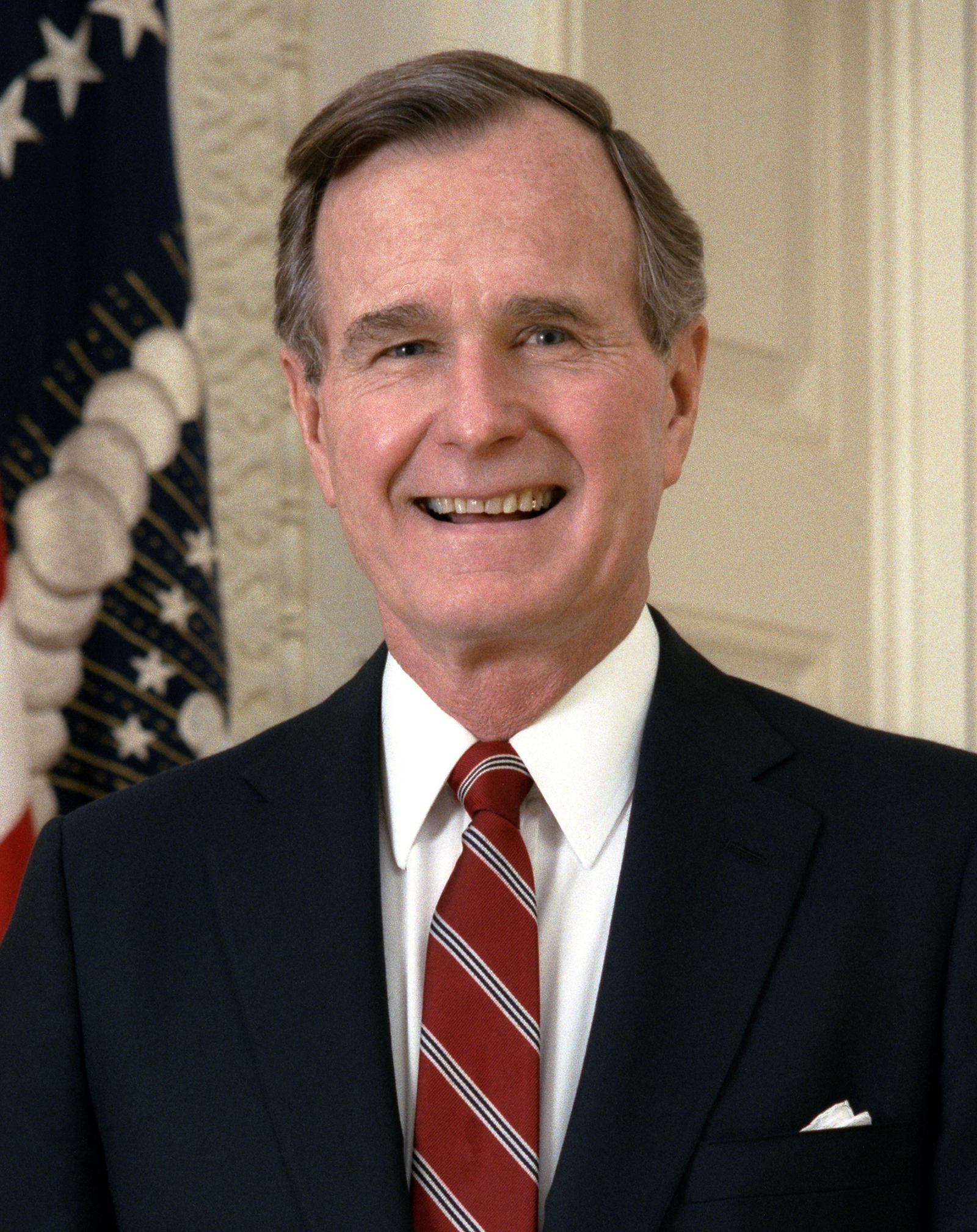 George H. W. Bush presidential portrait (cropped)
