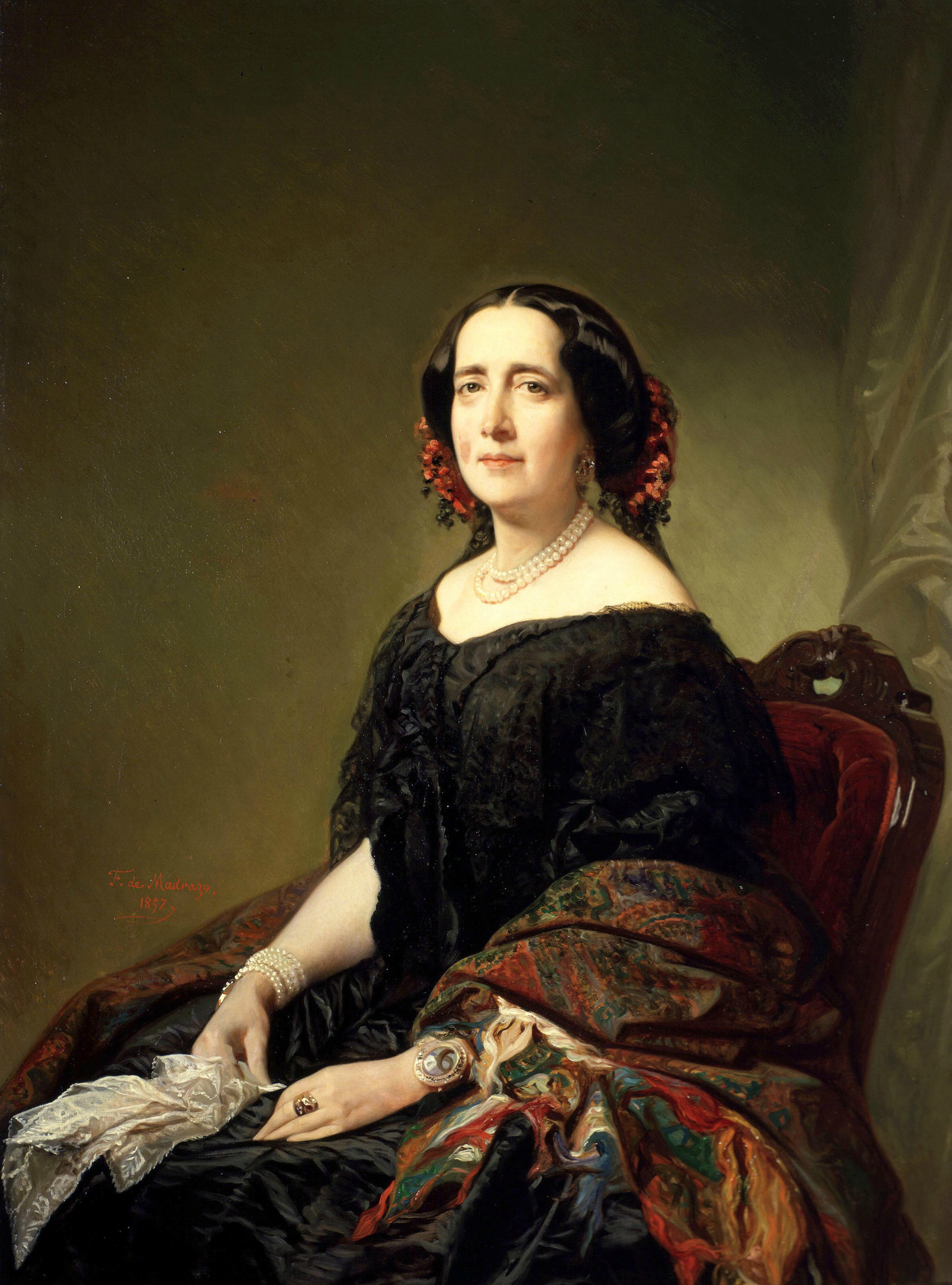 Federico de Madrazo - Gertrudis Gómez de Avellaneda (Museo Lázaro Galdiano, 1857)