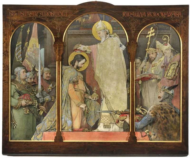 La coronación de San Esteban, por Ignác Roskovics