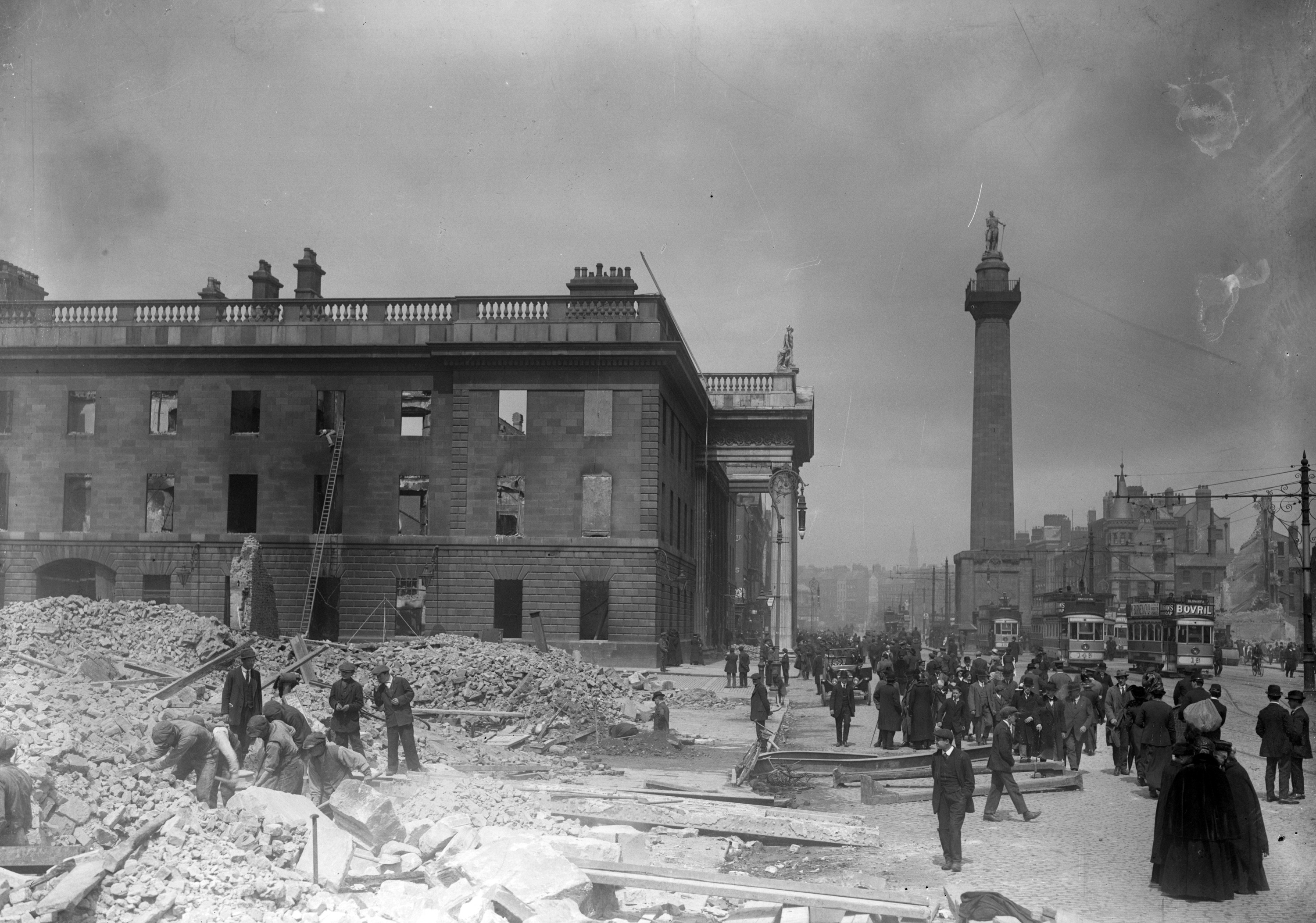 Ruinas de la Oficina General de Correos, Dublín, 1916
