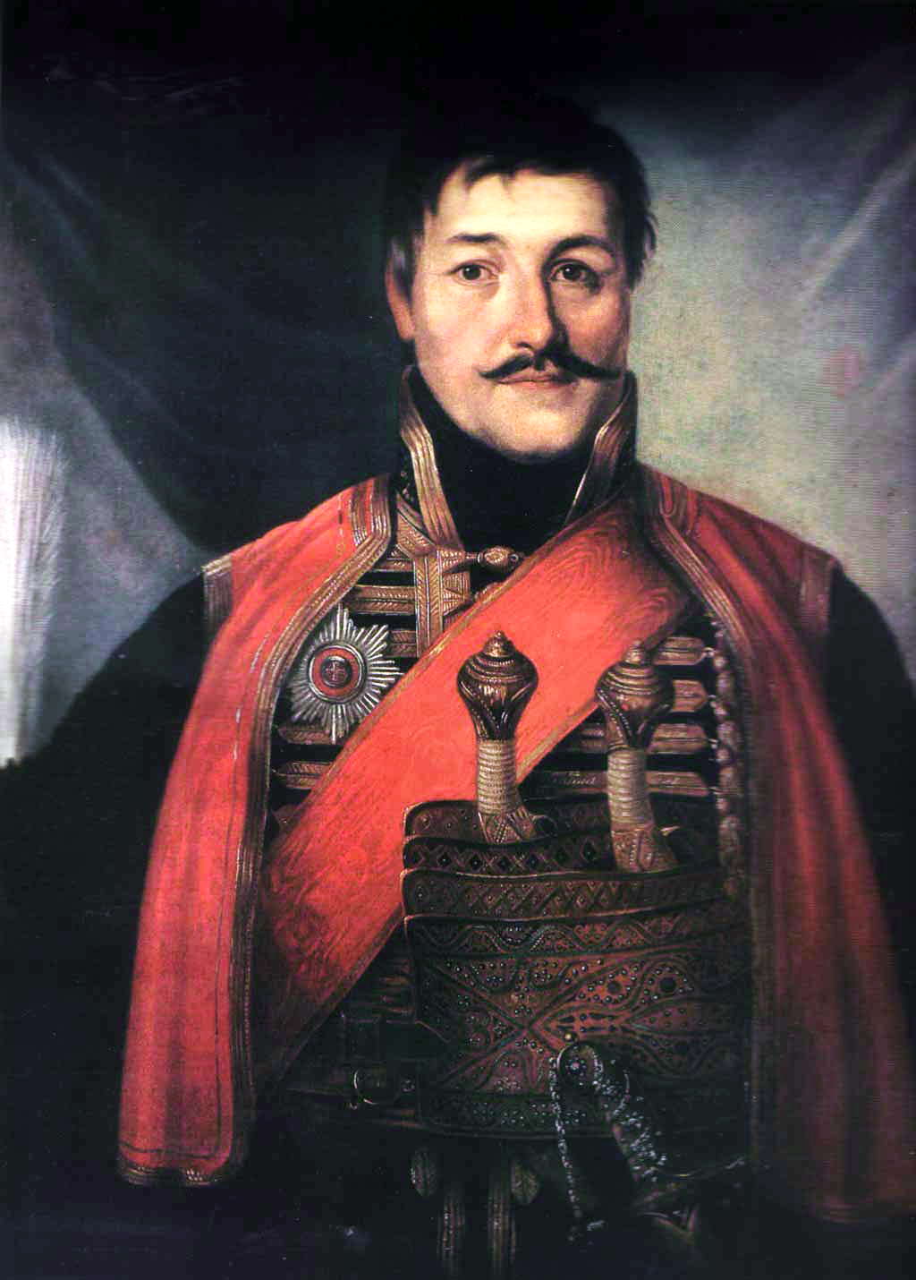 Retrato de Karadjordje Petrović, por Vladimir Borovikovsky