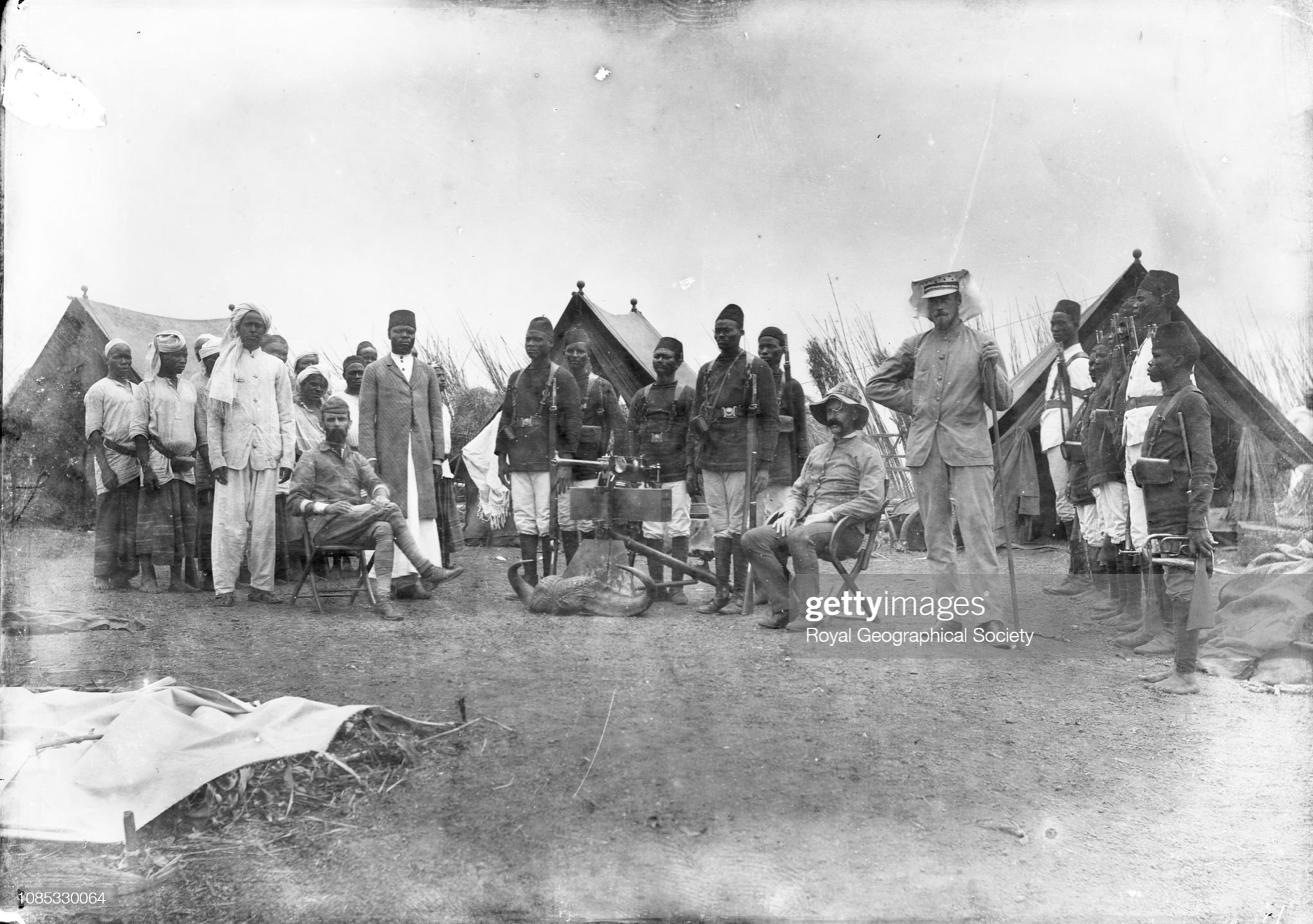 Lugard en Kampala, enero de 1891