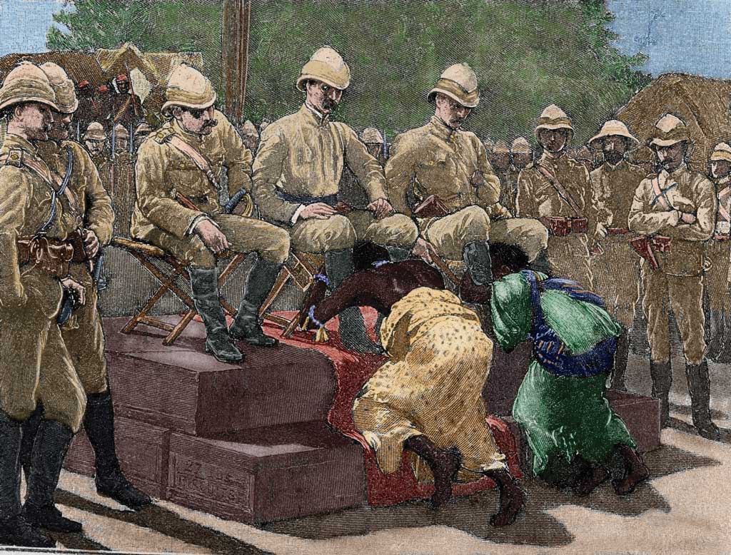 La sumisión del rey Prempeh I (1896)