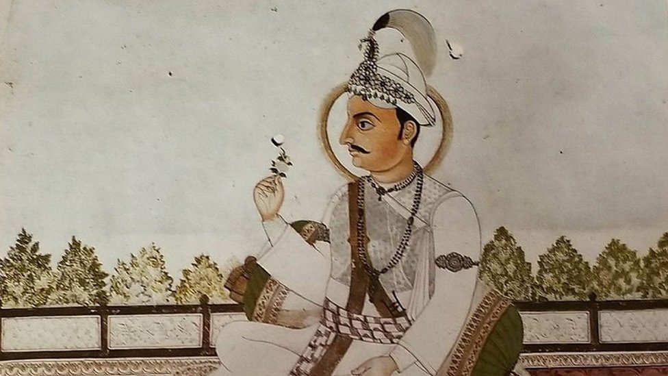 Retrato de Prithvi Narayan Shah