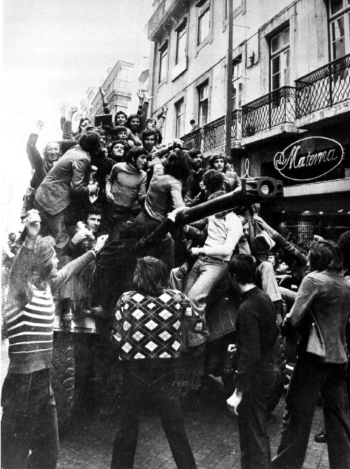 Celebraciones el 25 de abril de 1974 en Lisboa