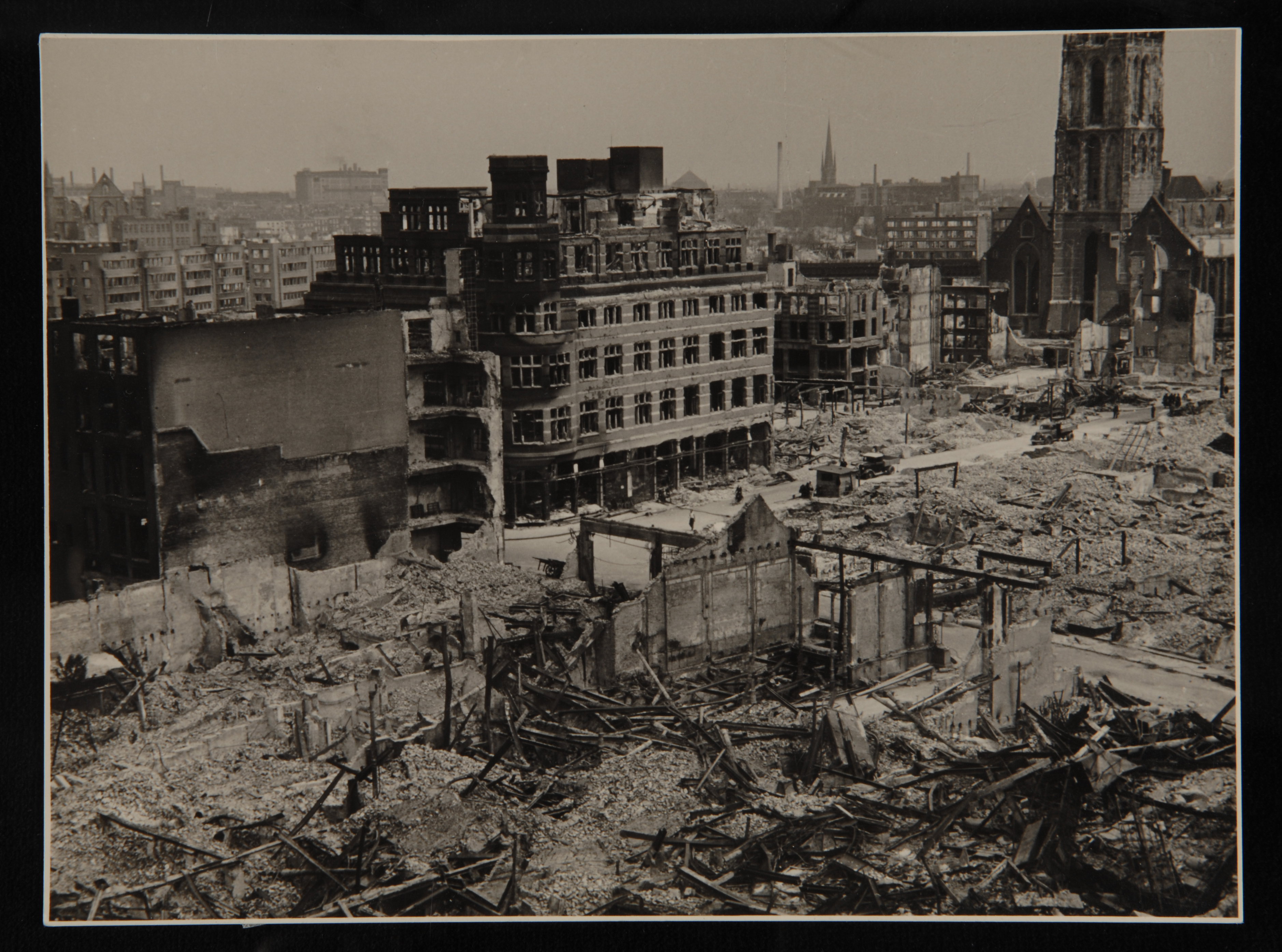 Róterdam tras el bombardeo de 1940