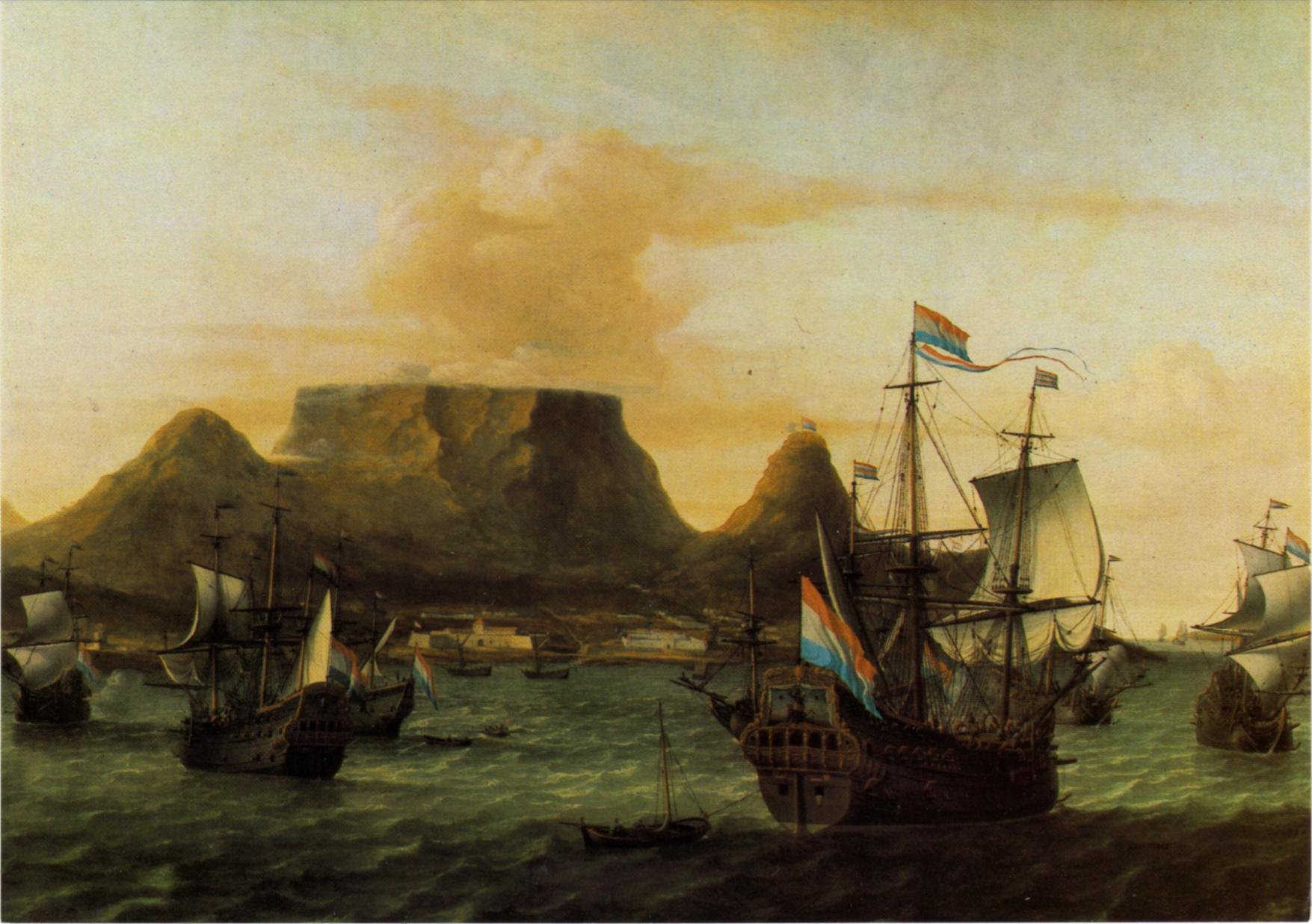 Table Bay (bahía de la Mesa), 1683