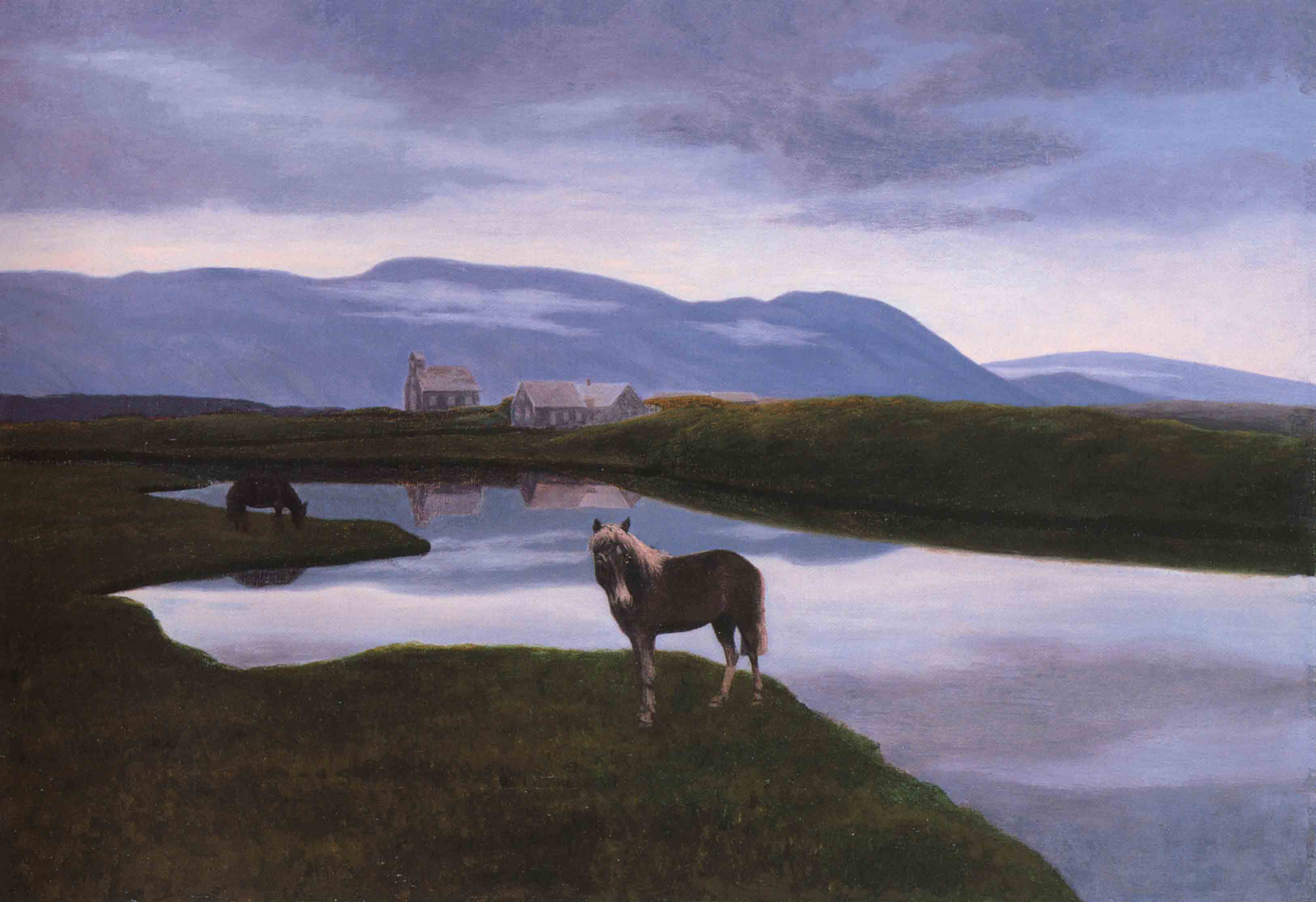 Þingvellir, óleo de Þórarinn B. Þorláksson