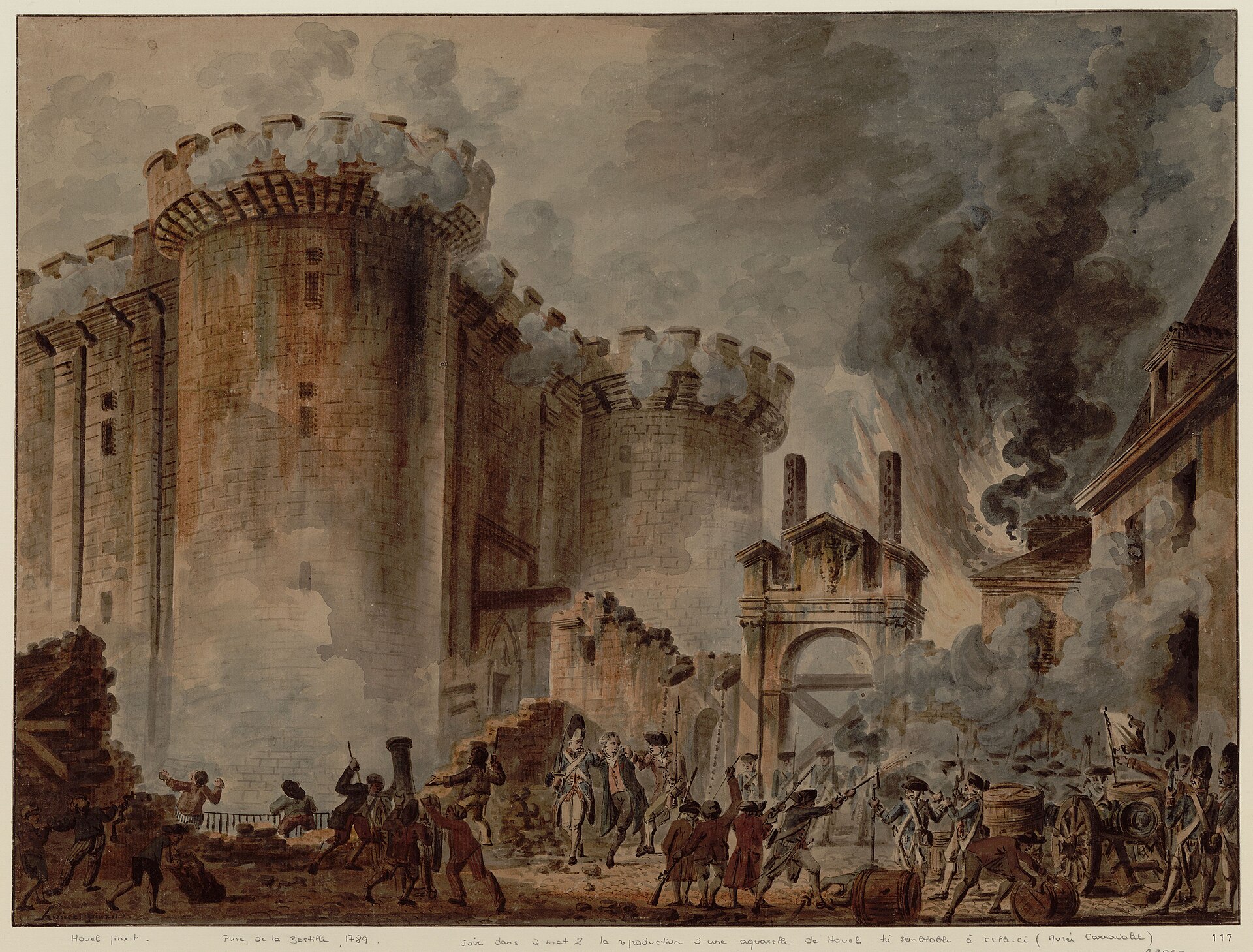 La toma de la Bastilla, 1789