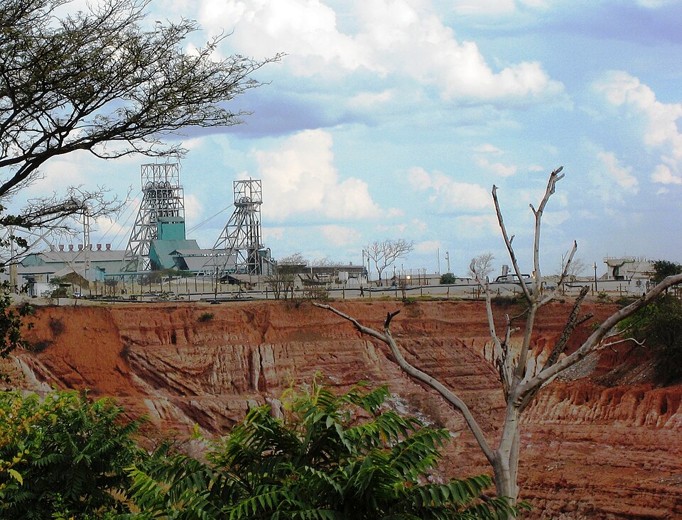 Torre de extracción de la mina de Nkana, Kitwe